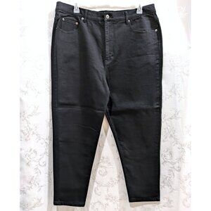 Vintage 90s Y2K High Rise Black Jeans 22P Stretch Fit High Waist Route 66 NWOT